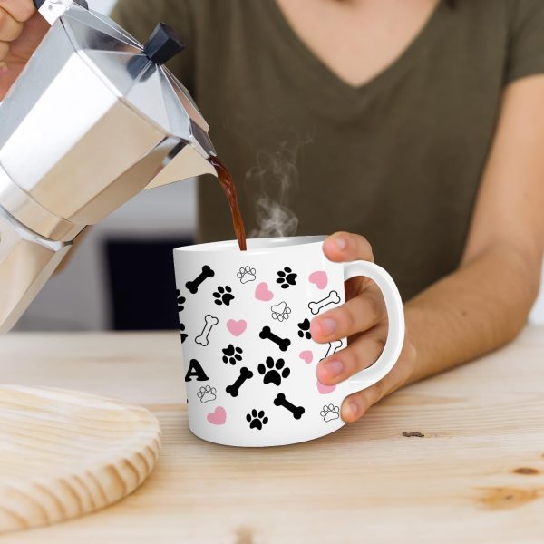 Dog Mom Coffee Mug Dog Lover Gift for Dog Mom Women Grandma, Birthday Christmas Gift