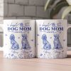 Dog Mom Custom Gift Chinoiserie Toile De Jouy Style - Personalized Mug