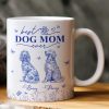 Dog Mom Custom Gift Chinoiserie Toile De Jouy Style - Personalized Mug