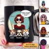 Dog Mom Only Talking To Dogs Today Pop Art Woman Personalized Mug