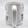 Dog Mom, Paw Prints and Cartoon Dogs - Personalized Custom Coffee Mug - DOG027_MG
