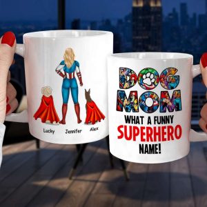Dog Mom Personalized Coffee Mug 06DNHN240423TM
