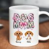Dog Mom Pink Coquette Personalized 3D Inflated Mug, Watercolor Cute Dog, Gift for Dog Moms