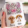 Dog Mom Pink Coquette Personalized 3D Inflated Mug, Watercolor Cute Dog, Gift for Dog Moms