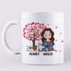 Dog Mom Pink Watercolor Personalized Mug