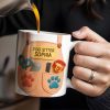 Dog Sitter Customizable Name With Paw Prints And Pet Care Essentials - Personalized Custom Coffee Mug - JBS014_MG