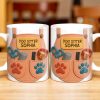 Dog Sitter Customizable Name With Paw Prints And Pet Care Essentials - Personalized Custom Coffee Mug - JBS014_MG