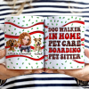Dog Walker In Home Pet Care Funny - 3D Inflated Effect Printed Mug, Personalized White Edge-to-Edge Mug