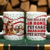 Dog Walker In Home Pet Care Funny - 3D Inflated Effect Printed Mug, Personalized White Edge-to-Edge Mug