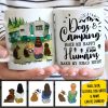 Dogs & Camping Make Me Happy - Personalized Mug