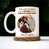 Dogs Make Me Happy, Humans Make My Head Hurt - Personalized Custom Coffee Mug - PET090_MG