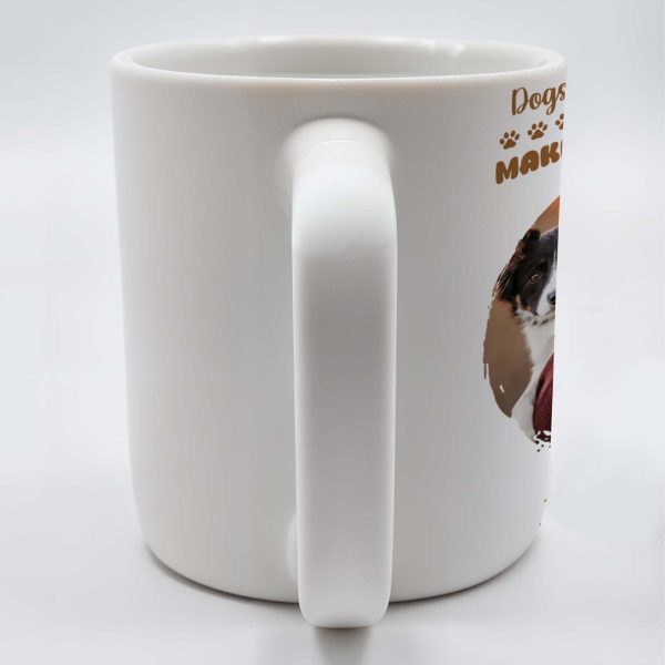 Dogs Make Me Happy, Humans Make My Head Hurt - Personalized Custom Coffee Mug - PET090_MG