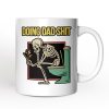 Doing Dad Stuff Personalized Mug, Funny Toilet Skeleton Gift For Dad With Custom Name