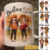 Doll Best Friends Besties Standing Fall Season Personalized Mug (11oz)