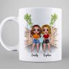 Doll Besties Best Friends Standing Sitting On The Road Personalized Mug