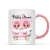Doll Besties Sisters In The Bathtub Personalized Mug