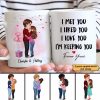 Doll Couple Kissing Gift For Him For Her Personalized Mug