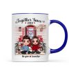 Doll Couple Sitting Front Porch Personalized Mug