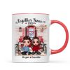 Doll Couple Sitting Front Porch Personalized Mug