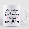 Doll Couple Standing Winter Gift For Him For Her Personalized Mug