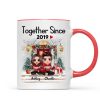 Doll Couple Together Since Front Porch Christmas Personalized Mug