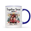 Doll Couple Together Since Front Porch Christmas Personalized Mug