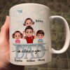 Doll Dad And Kid Piggyback Dad I Love You Personalized Mug