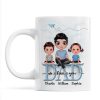Doll Dad Grandpa And Kids On Text Personalized Mug