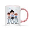 Doll Dad Grandpa And Kids On Text Personalized Mug