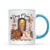 Doll Dog Mom Fall Season Front Porch Personalized Mug
