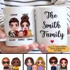 Doll Family Couple Husband Wife Kids Dog Cat Personalized Mug