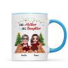Doll Like Mother Like Daughter In House Christmas Personalized Mug