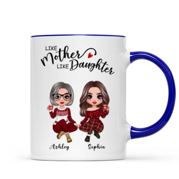 Doll Like Mother Like Daughters Christmas Personalized Mug