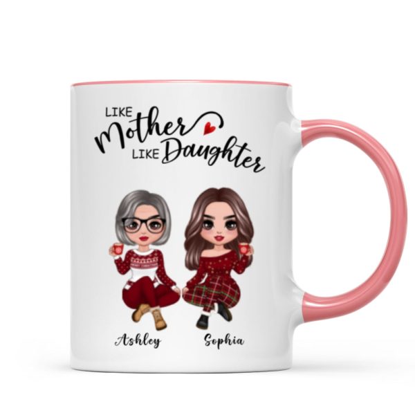 Doll Like Mother Like Daughters Christmas Personalized Mug