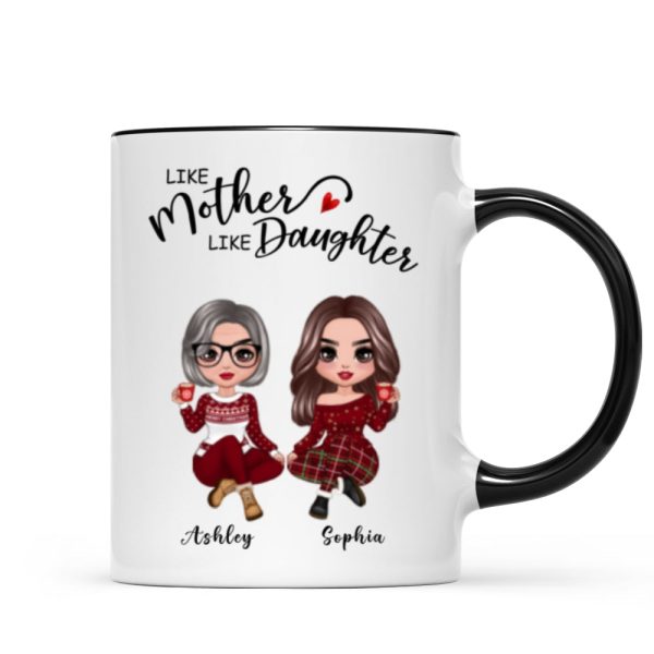 Doll Like Mother Like Daughters Christmas Personalized Mug