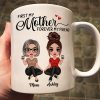 Doll Mom And Daughters Sitting Gift For Mom Daughters Personalized Mug