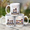 Doll Mom And Daughters Sitting On Leopard Word Like Mother Like Daughters Personalized Mug