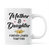Doll Mom Daughter Sitting On Swing Holding Sunflower Personalized Mug
