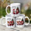 Doll Mother And Daughters Sitting Beside Christmas Tree Personalized Mug