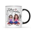 Doll Mother & Daughters Doll Women Sitting In House Personalized Mug