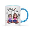 Doll Mother & Daughters Doll Women Sitting In House Personalized Mug