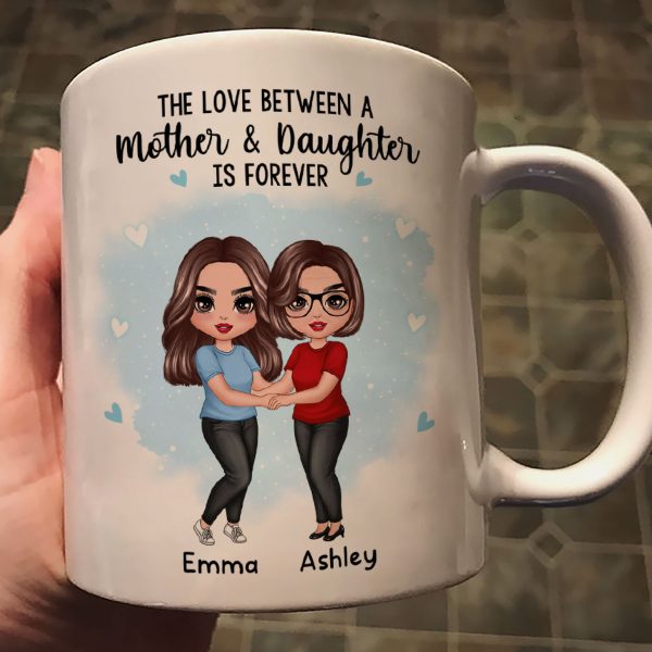 Doll Mother Daughters Hugging Like Mother Like Daughter Personalized Mug
