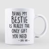 Doll Selfie Besties Pink Tone Personalized Mug