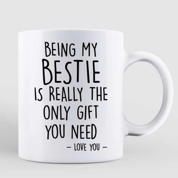 Doll Selfie Besties Pink Tone Personalized Mug