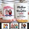 Doll Women Gift For Mother Mom And Daughters Sitting Under Tree Personalized Mug
