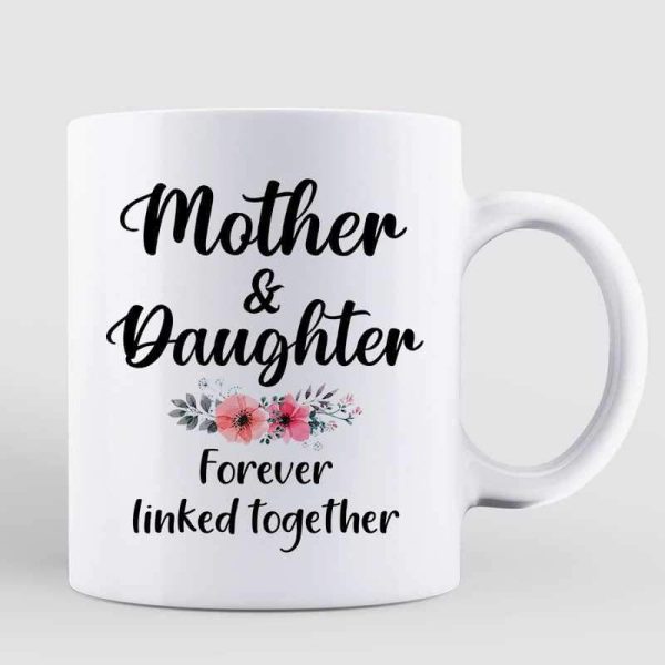 Doll Women Gift For Mother Mom And Daughters Sitting Under Tree Personalized Mug