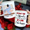 Don't Be Afraid To Sit On My Face If I Die I Die Happy, Couple Make Love White Mug