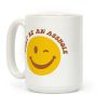 Don't Be An Asshole Winking Smiley Coffee Mug