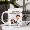 Don't Worry, I Always Got Your Back, Couple Gift, Personalized Mug, Naughty Couple Custom Photo Mug