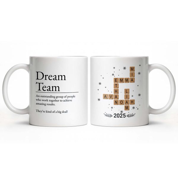Dream Team, Achieve Amazing Results Together - Personalized Custom Coffee Mug - COL123_MG